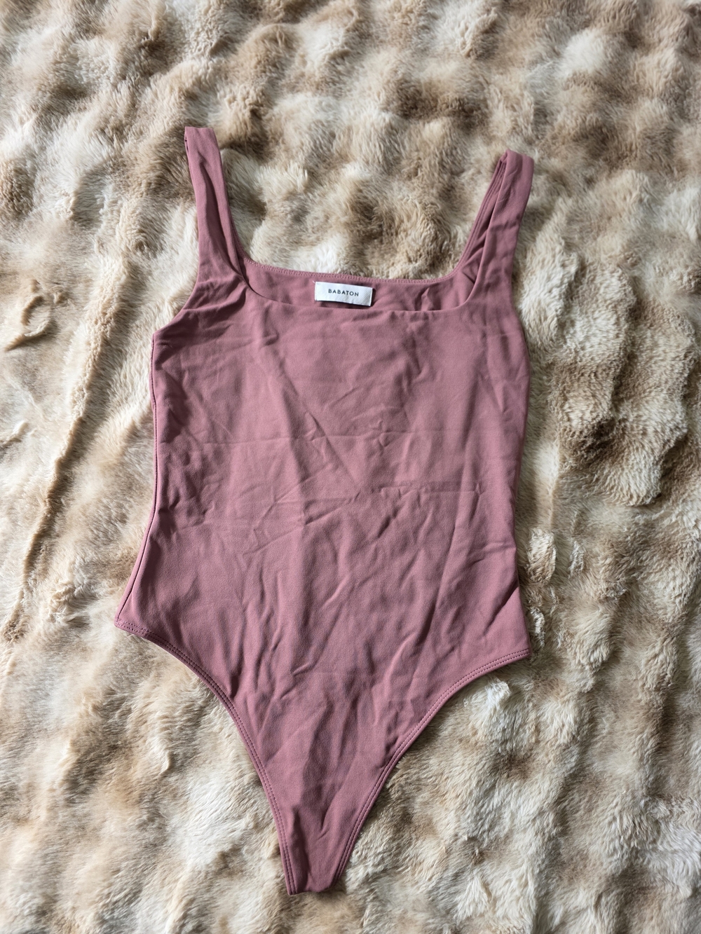 Babaton Square Neck One-Piece | Size Medium